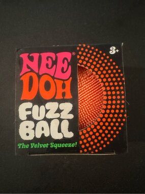 NeeDoh Fuzz Ball - Orange/ Peach Velvet Squeeze